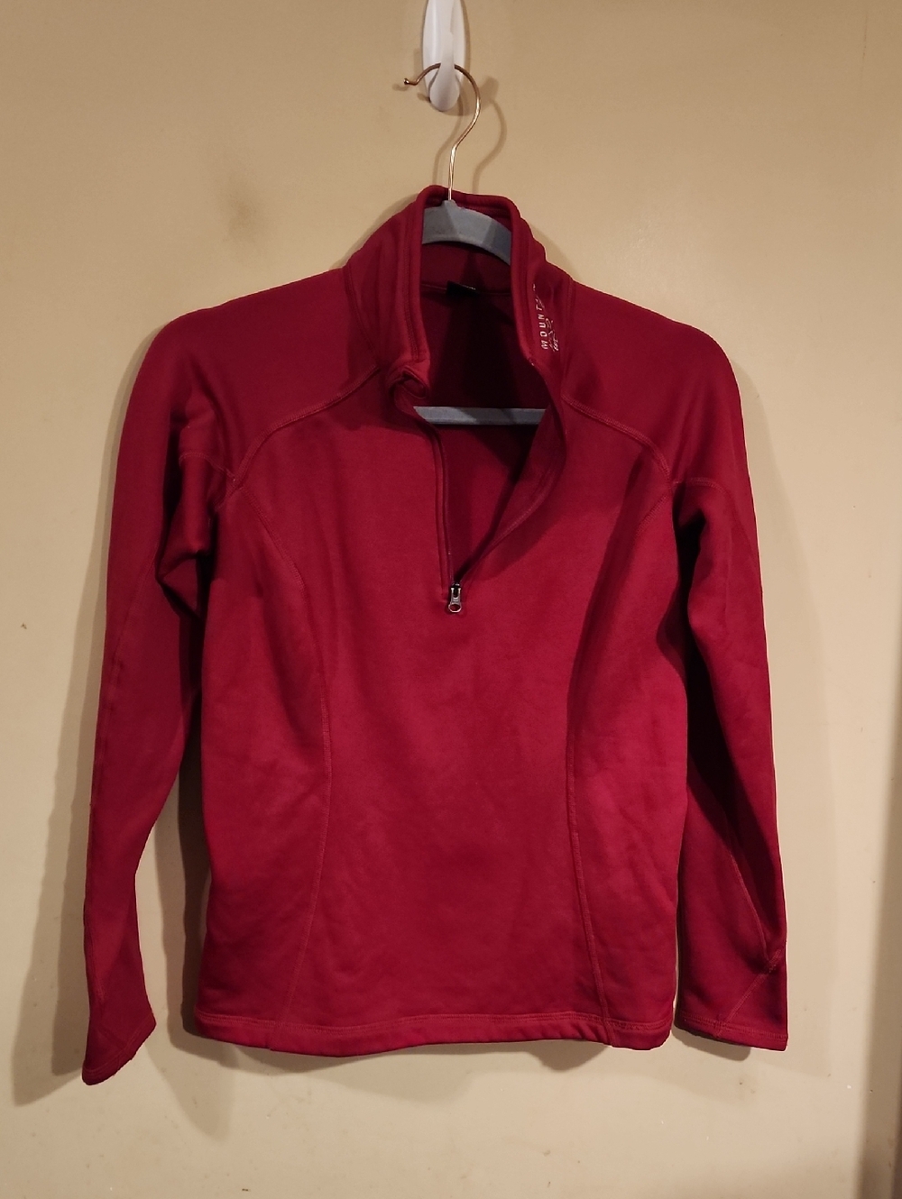 Mountain Hardwear Red Quarter-Zip Pullover